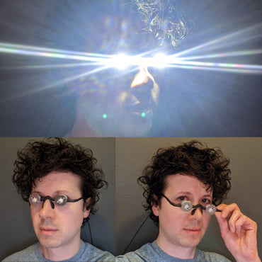 Glowing Eyes - Max Power 3W Special Effects Glasses