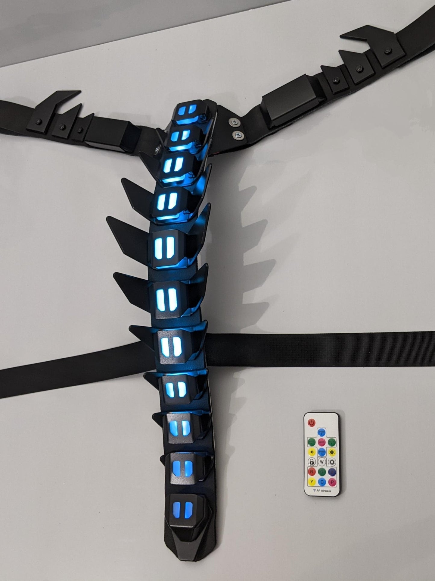 cyberpunk biomechanical armor spine