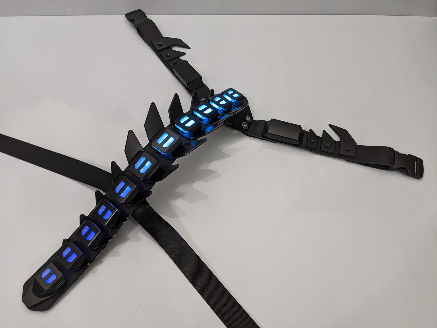 cyberpunk biomechanical armor spine