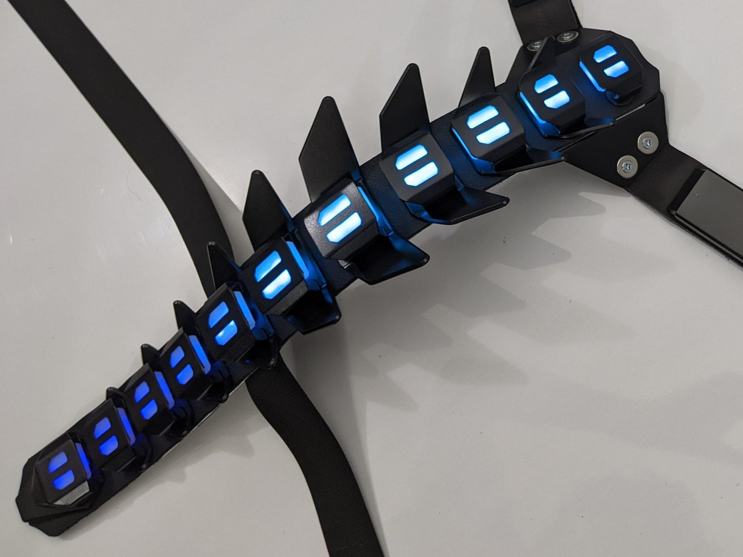 cyberpunk biomechanical armor spine