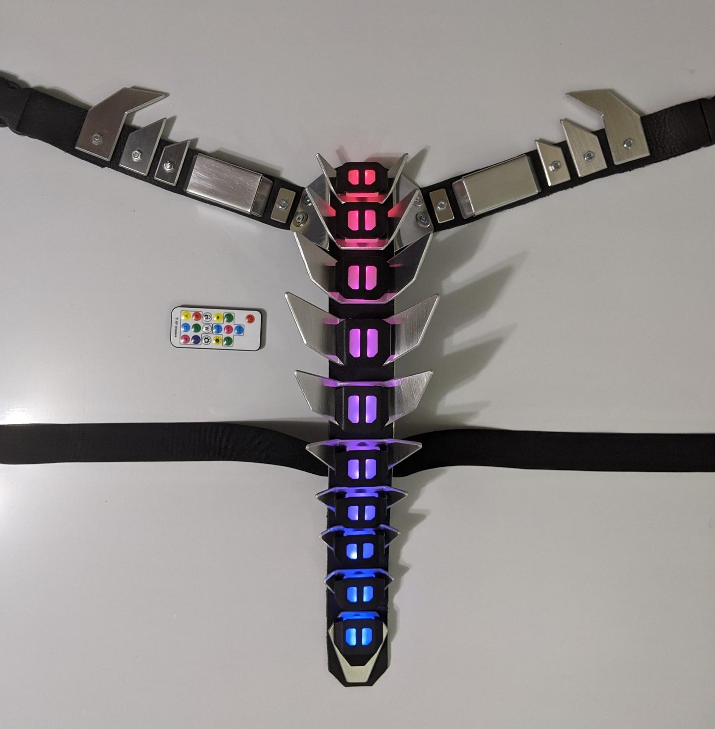 cyberpunk biomechanical armor spine