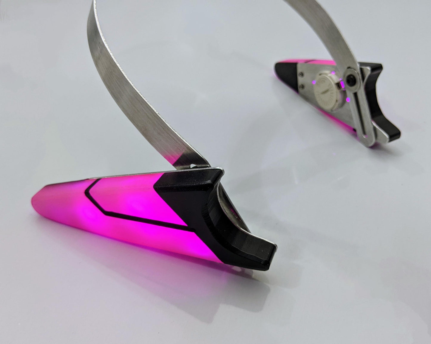 glowing costume cyberpunk ears costume accessory made from metal and plastic