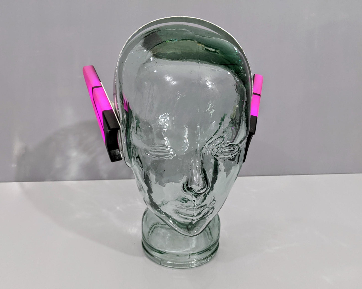 glowing costume cyberpunk ears costume accessory made from metal and plastic