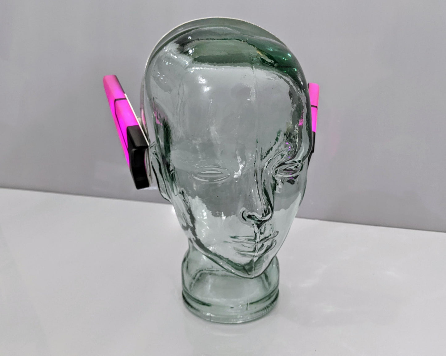 glowing costume cyberpunk ears costume accessory made from metal and plastic