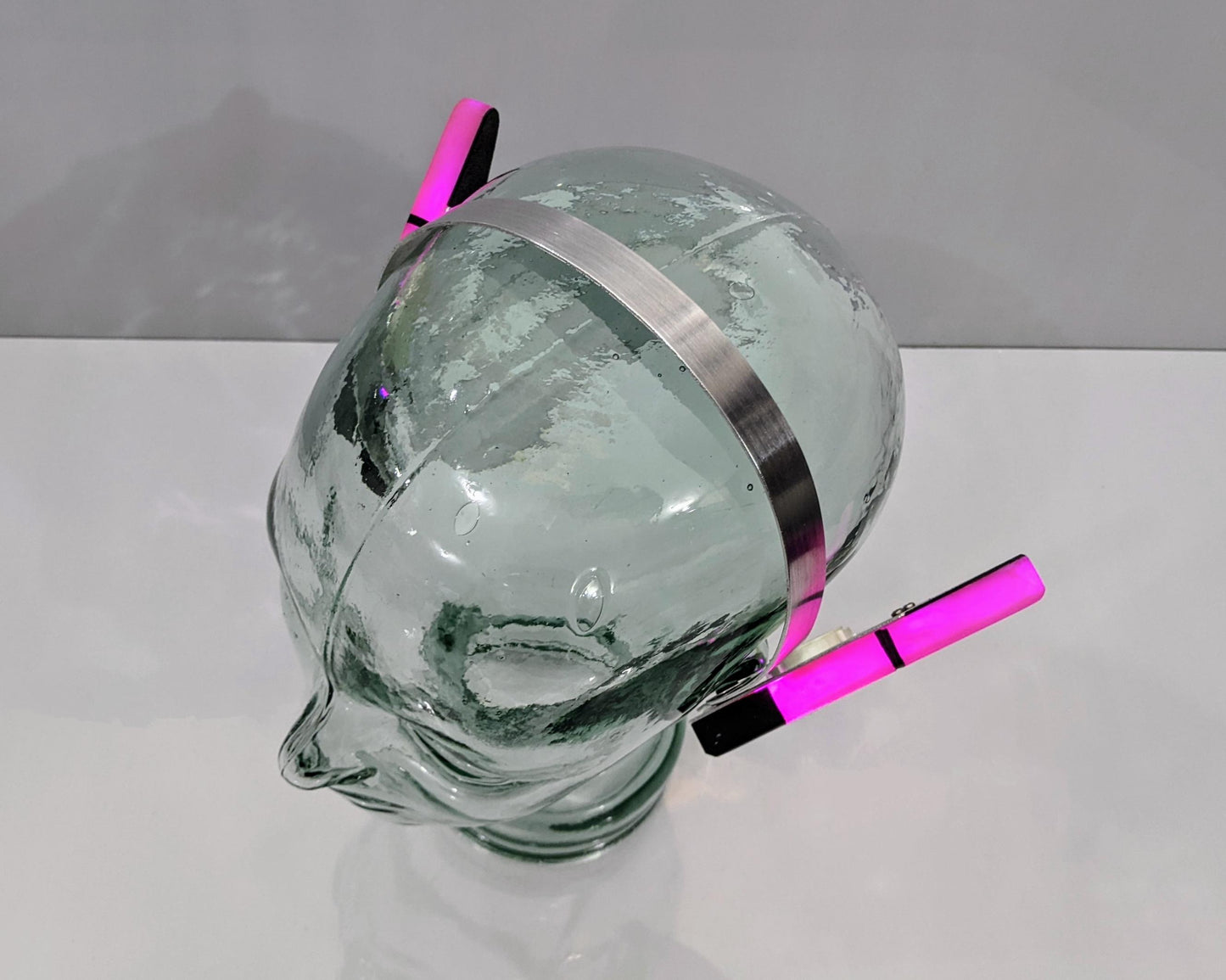 glowing costume cyberpunk ears costume accessory made from metal and plastic