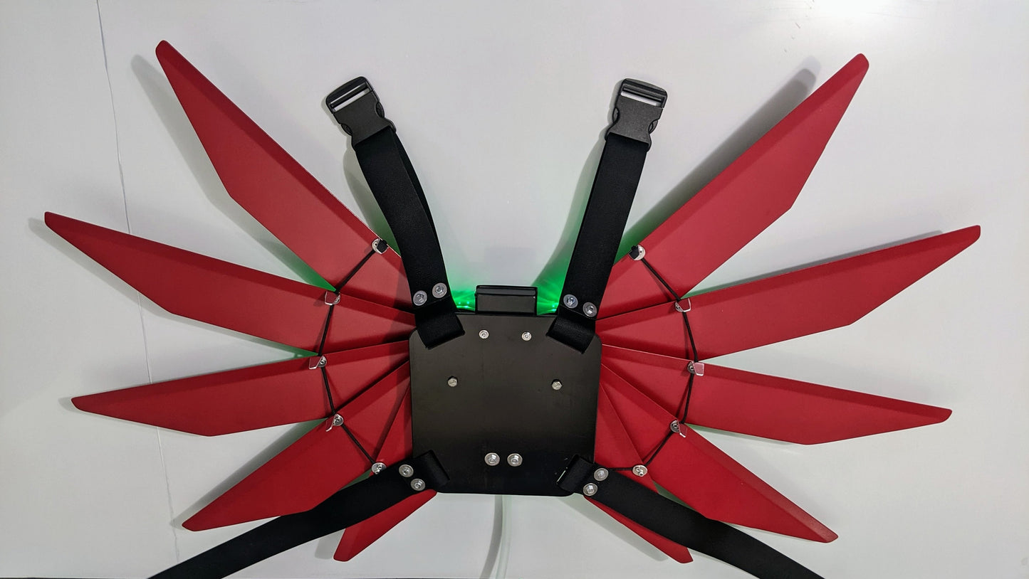 Pull Cord Mechanical Wings - Customizable Color and Lights