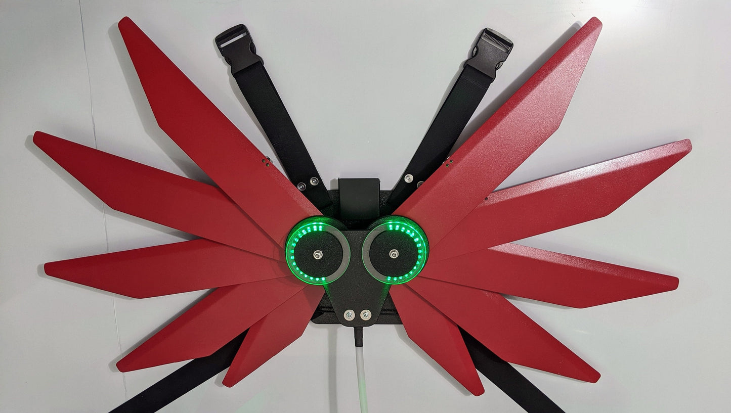 Pull Cord Mechanical Wings - Customizable Color and Lights