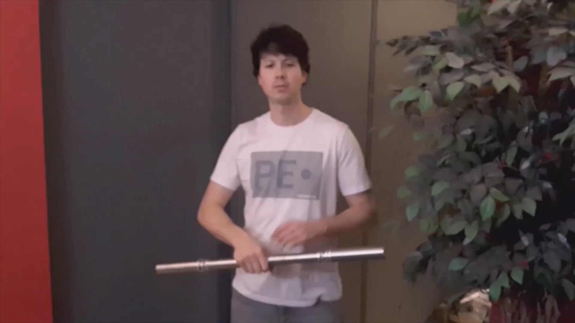 video of telescopic spring loaded titanium bo staff for martial arts