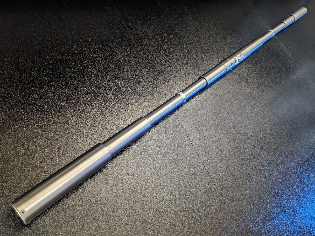 telescopic spring loaded titanium bo staff for martial arts