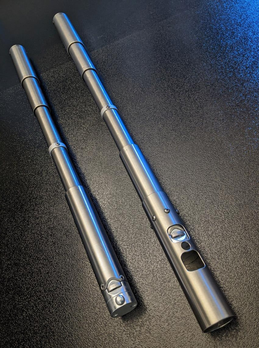 telescopic spring loaded titanium bo staff for martial arts