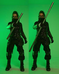 V3.3 Titanium Telescopic Bo Staff - Springloaded Escrima Detatchable