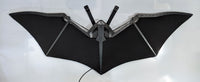 Large working robotic bat wings that fold up behind your back using CO2 gas powered cartridges