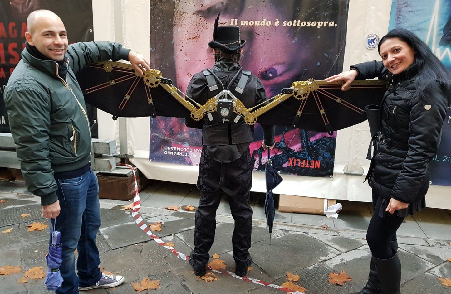 Deluxe CO2 Steampunk Wings - Opens 6.5 Feet Wide