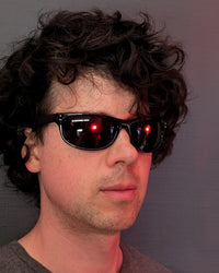 terminator sunglasses glowing red eyes
