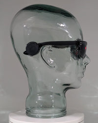 terminator sunglasses with glowing red eyes